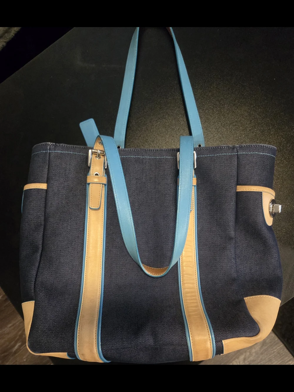 Coach tote crafted